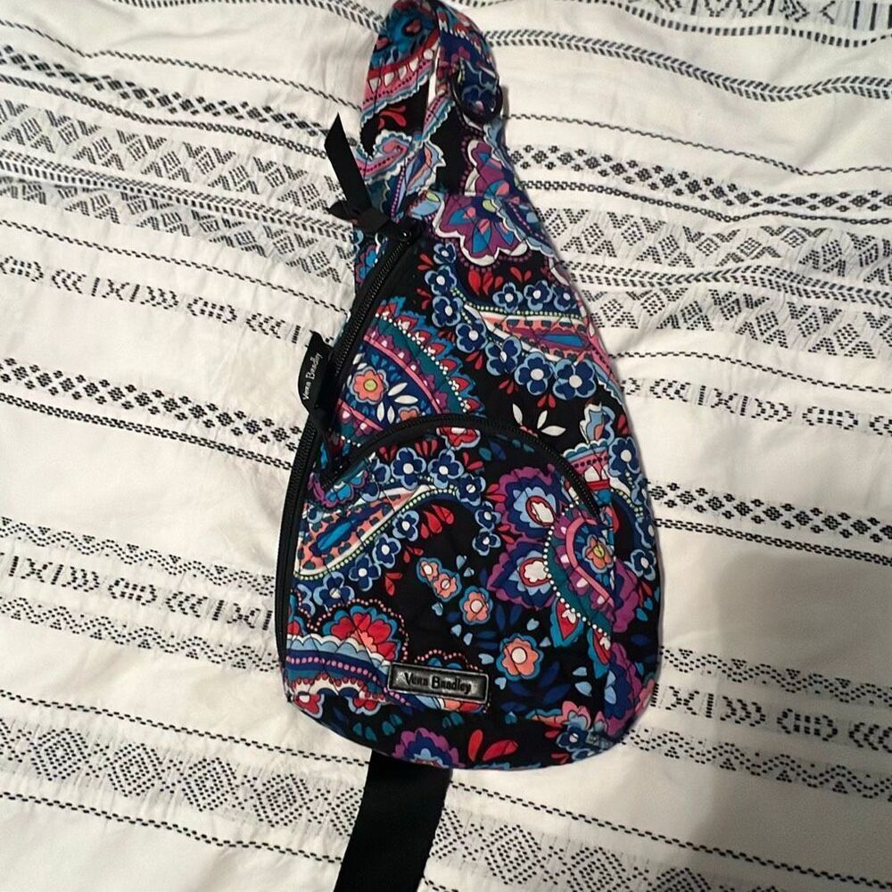 Vera Bradley Paisley Sling Backpack Crossbody Bag